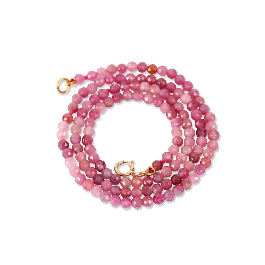 Pink beaded 2025 necklace jewelry