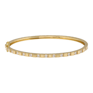 14K GOLD CLAIRE DIAMOND BANGLE