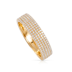 14K GOLD MEDIUM CIGAR ETERNITY BAND RING