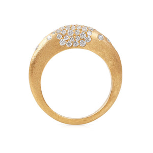 SCATTERED DIAMOND DOME RING