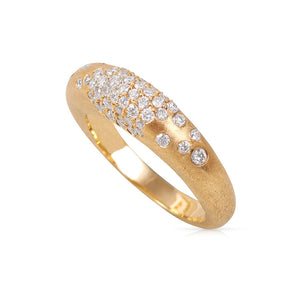 SCATTERED DIAMOND DOME RING