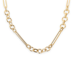 LONG LINK 14K GOLD SEMI-HOLLOW CHAIN