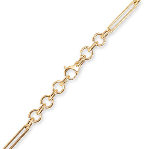 LONG LINK 14K GOLD SEMI-HOLLOW CHAIN