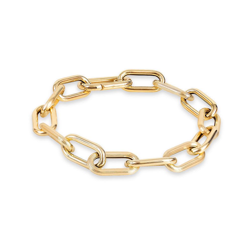 CHUNKY 14K GOLD LIBBY BRACELET