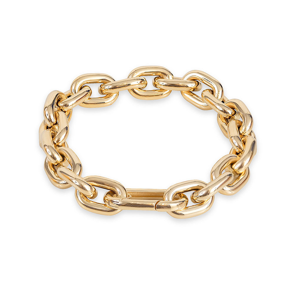 CHUNKY 14K GOLD TINA BRACELET