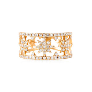 DIAMOND STAR CUTOUT RING