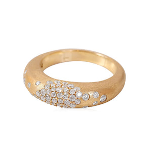 SCATTERED DIAMOND DOME RING