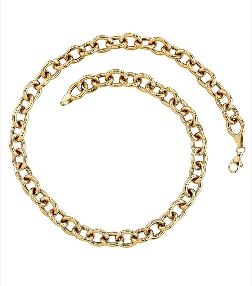 14K Gold Hollow Link Rolo Chain (3.8mm)
Hollow Link Rolo Chain in 14K Gold (3.8mm)
14K Gold Rolo Chain with Hollow Links (3.8mm)
Luxury 14K Gold Hollow Link Rolo Necklace (3.8mm)
14K Gold Rolo Chain with Hollow Links (3.8mm)
Rolo chain
Hollow link chain
14K gold chain
Fine gold jewelry
Lightweight necklace
Luxury gold chain
Designer gold chain
Layering chain
14K gold necklace