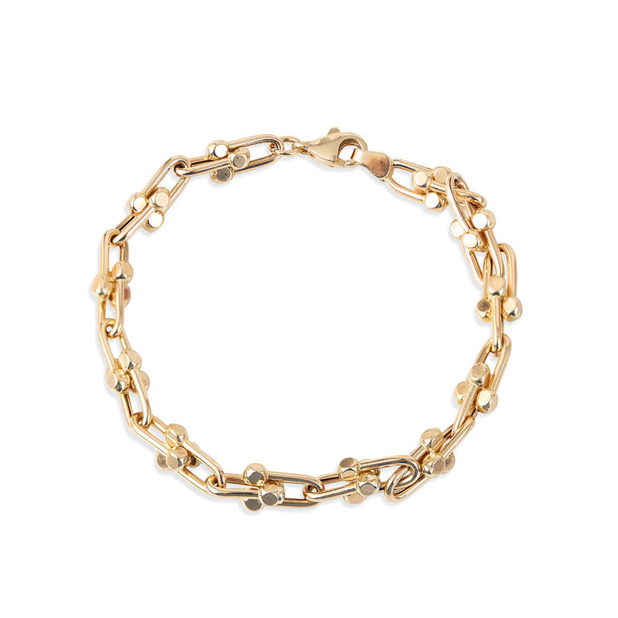 14K GOLD U-LINK CHAIN