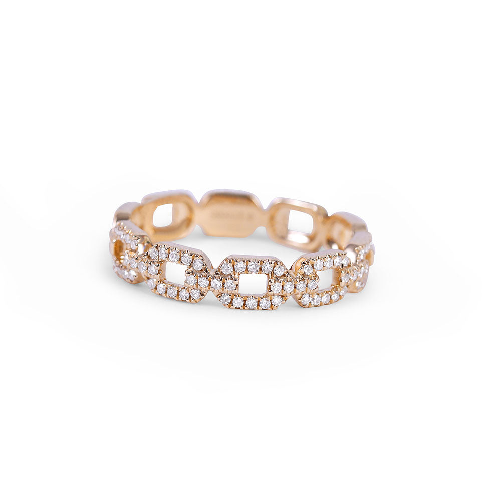 BRIAR DIAMOND OPEN CHAINLINK RING