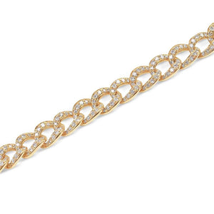 DIAMOND SMALL CUBAN BRACELET