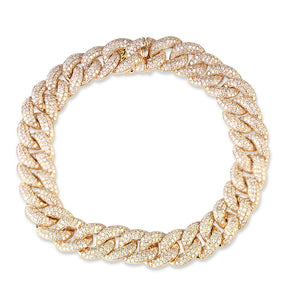 LARGE DIAMOND CUBAN LINK BRACELET