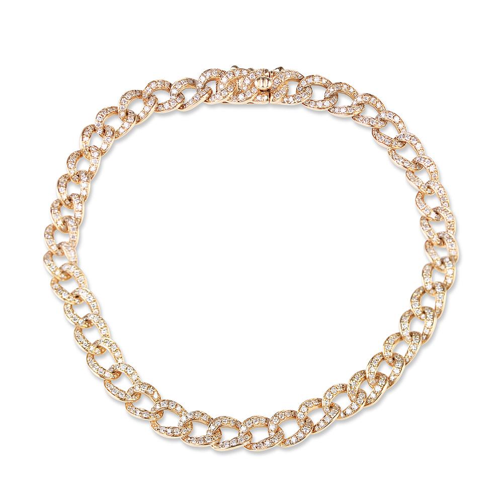 SMALL DIAMOND CUBAN BRACELET